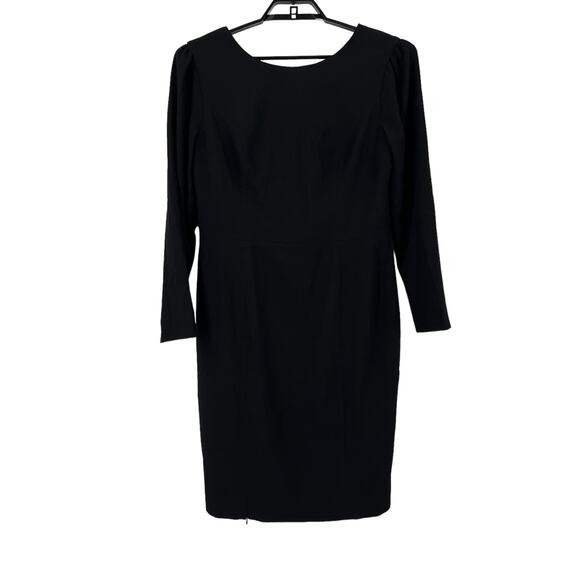 Dress the Population dress Nadia Long sleeve scoop back midi black XXL - Picture 2 of 9